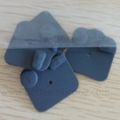 Elastomer Plastic Silicone Rubber Laser Etching Keypad