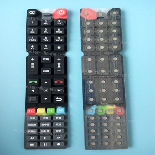 Universal Remote Control Silicone Keypress Rubber Push Buttons