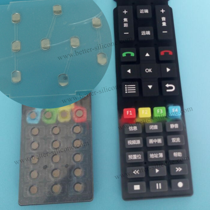 Custom Silicone Rubber Buttons for Remote Controller
