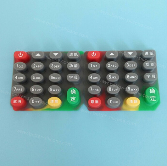 Custom Silkscreen Silicone Rubber Keypad