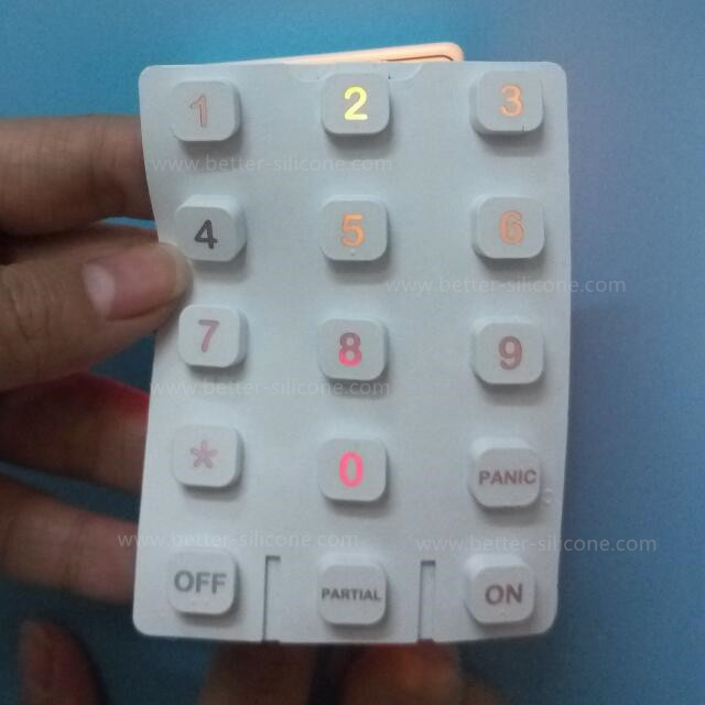 Translucent Silicon Backlight Keypad
